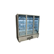 HQS3GSHC Quartz Star - Three Door Stainless Steel Upright Display Refrigerator