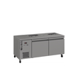 HE2USSBA Emerald - Two Door Stainless Steel Under Counter Refrigerator With Blown Air Well