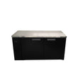 HB2RSB Boronia - Two Door Black Colorbond Remote Back Bar Counter Display Refrigerator