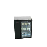 HC1RGB Cameo - One Door Black Colorbond Remote Back Bar Counter Display Refrigerator