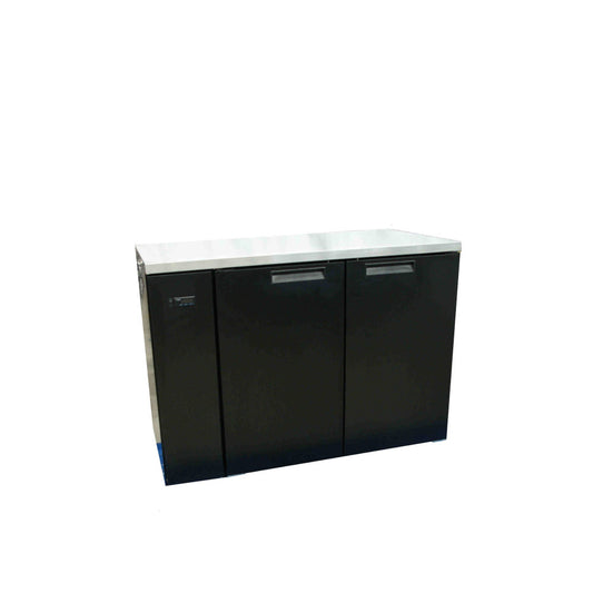 HC2RSB Cameo - Two Door Black Colorbond Remote Back Bar Counter Display Refrigerator