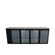 HC4RGB Cameo - Four Door Black Colorbond Remote Back Bar Counter Display Refrigerator