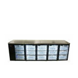HC5RGB Cameo - Five Door Black Colorbond Remote Back Bar Counter Display Refrigerator