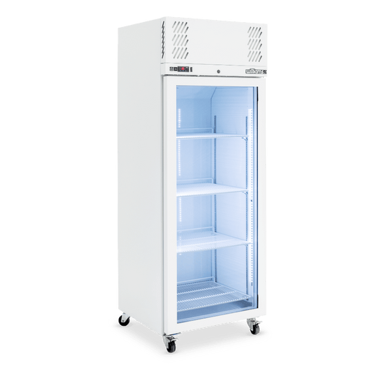LP1GW Pearl - One Door White Colorbond Upright Display Freezer