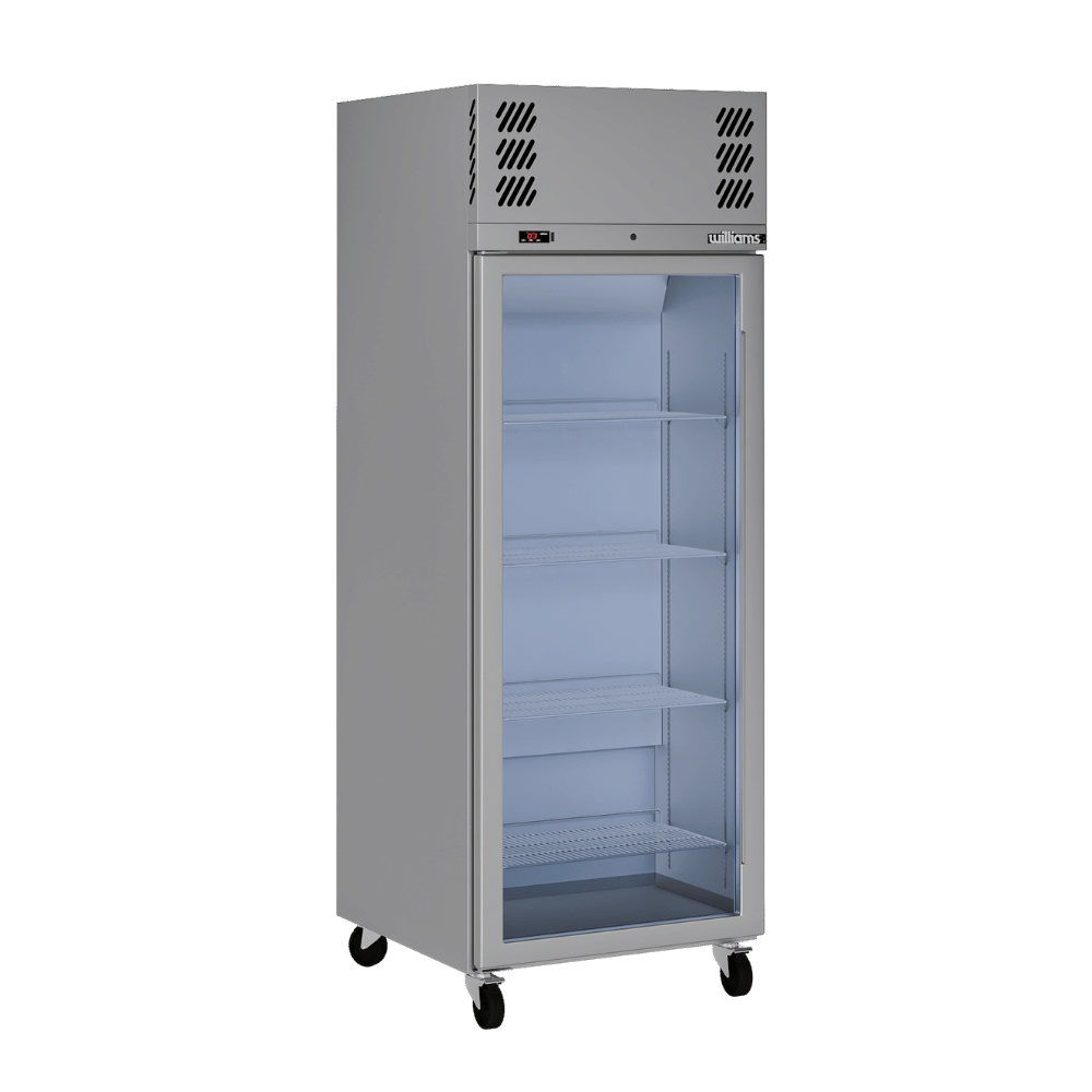 HP1GS Pearl - One Door Stainless Steel Upright Display Refrigerator