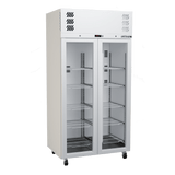 HPR2GW Pearl - Slim Two Door White Colorbond Upright Display Refrigerator