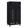 HPR2GB Pearl - Slim Two Door Black Colorbond Upright Display Refrigerator