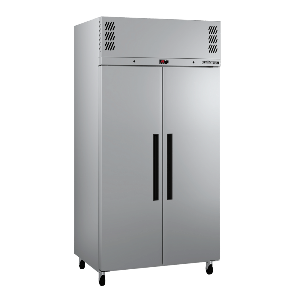 HPR2SS Pearl - Slim Two Door Stainless Steel Upright Storage Refrigerator