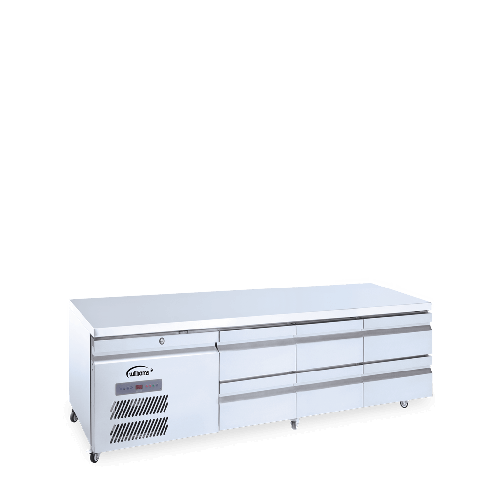HUBC6 Under Broiler Counter - Six Drawer Self Contained Lowline Refigerator