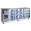 HC4UGSHC Cameo - Four Door Stainless Steel Under Counter Display Refrigerator