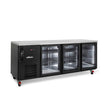 HCM3UGBHC Cameo Mini - Three Door Black Colorbond Under Counter Display Refrigerator