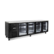 HCM4UGBHC Cameo Mini - Four Door Black Colorbond Under Counter Display Refrigerator