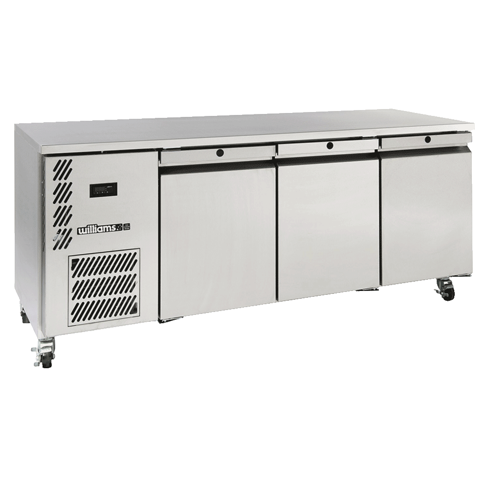 LO3USSHC Opal - Three Door Stainless Steel Under Counter Freezer