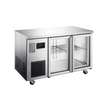 HTU2GSHC Topaz Under Counter - Two Door Stainless Under Counter Glass Door Refrigerator