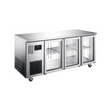 HTU3GSHC Topaz Under Counter - Three Door Stainless Under Counter Glass Door Refrigerator