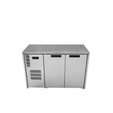 HC2USSHC Cameo - Two Door Stainless Steel Under Counter Display Refrigerator