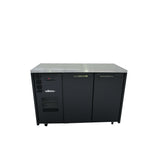 HC2USBHC Cameo - Two Door Black Colorbond Under Counter Display Refrigerator