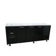 HC4USBHC Cameo - Four Door Black Colorbond Under Counter Display Refrigerator