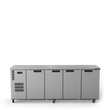 HC4USSHC Cameo - Four Door Stainless Steel Under Counter Display Refrigerator