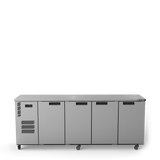 HC4USSHC Cameo - Four Door Stainless Steel Under Counter Display Refrigerator