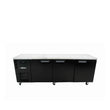 HB3USBHC Boronia - Three Door Black Colorbond Under Counter Display Refrigerator
