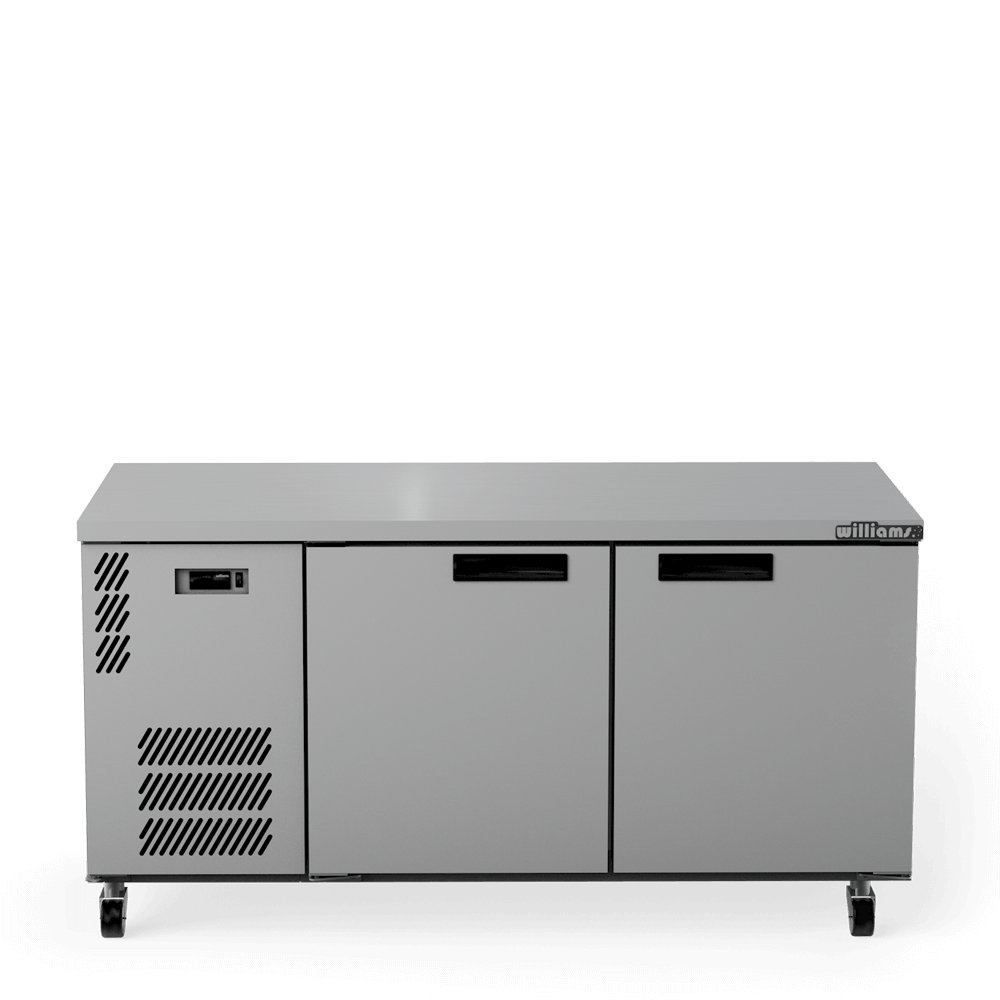 HB2USSHC Boronia - Two Door Stainless Steel Under Counter Display Refrigerator