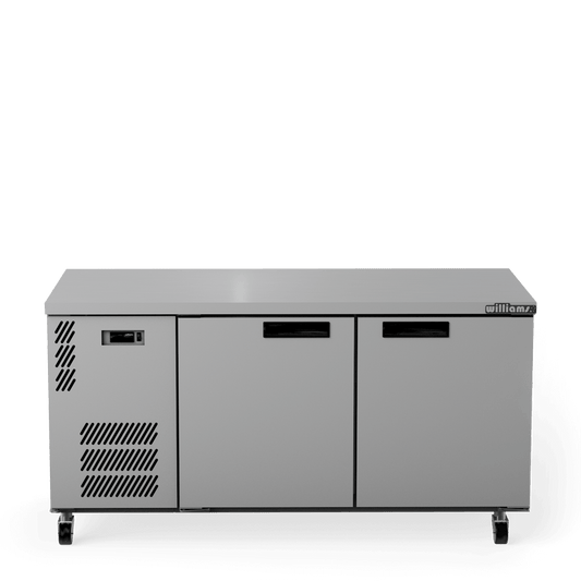 HB2USSHC Boronia - Two Door Stainless Steel Under Counter Display Refrigerator