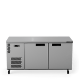 HB2USSHC Boronia - Two Door Stainless Steel Under Counter Display Refrigerator
