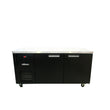 HB2USBHC Boronia - Two Door Black Colorbond Under Counter Display Refrigerator