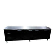 HB4USBHC Boronia -  Four Door Black Colorbond Under Counter Display Refrigerator