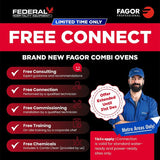 Fagor Ikore 20 Tray Advanced Boiler Gas Combi Oven - APW-201GRLWS