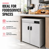 Elementry Stainless Steel Double Cabinet Plate Warmer 120 Plates - PW-DE
