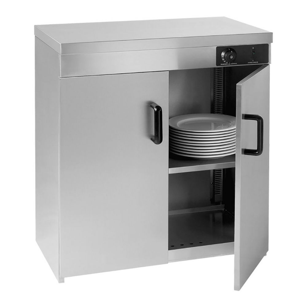 Stainless Steel Double Cabinet Plate Warmer 120 Plates PW-DE