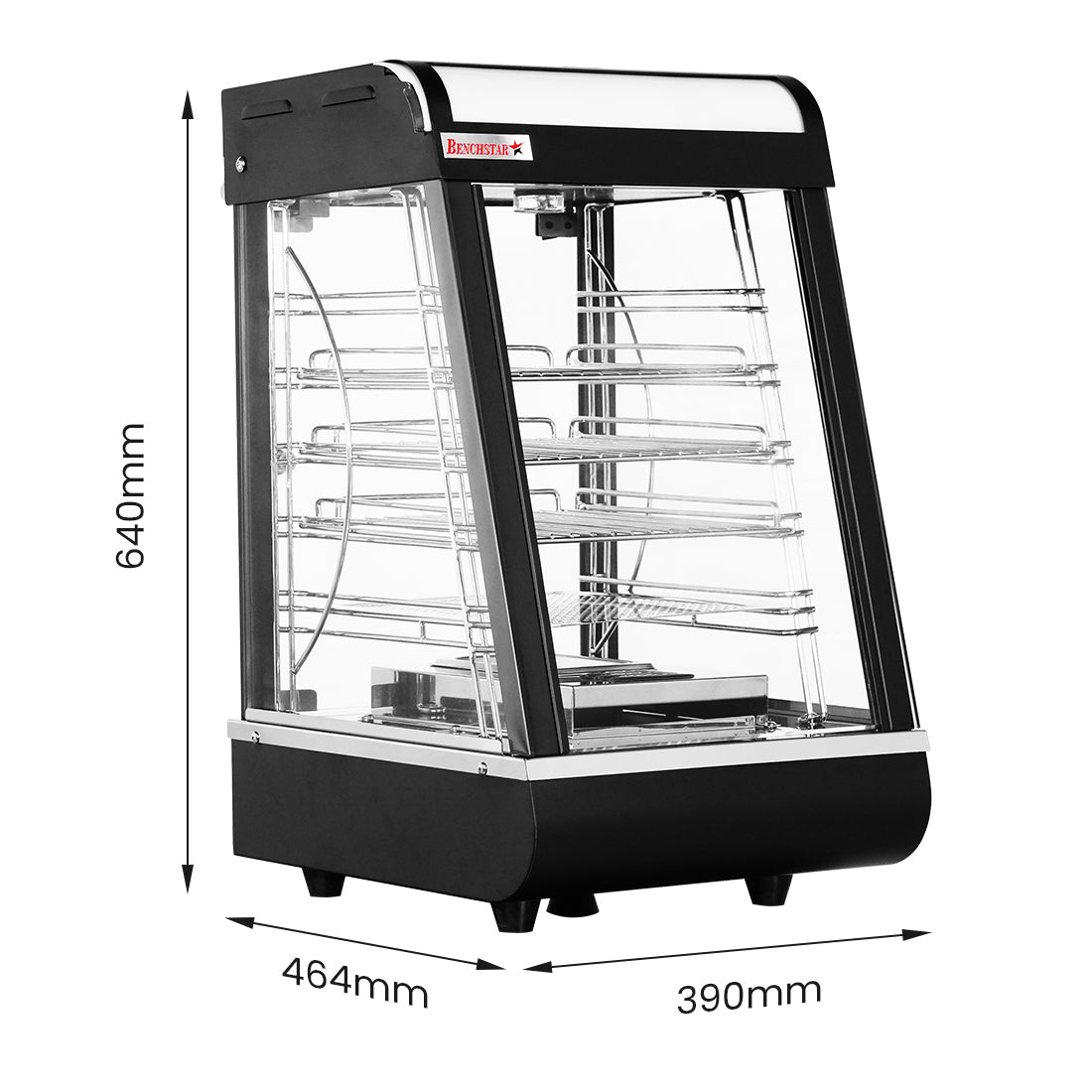Benchstar All Stainless Steel Pie Warmer and Hot Food Display 40 Pies - PW-RT/380/TGE