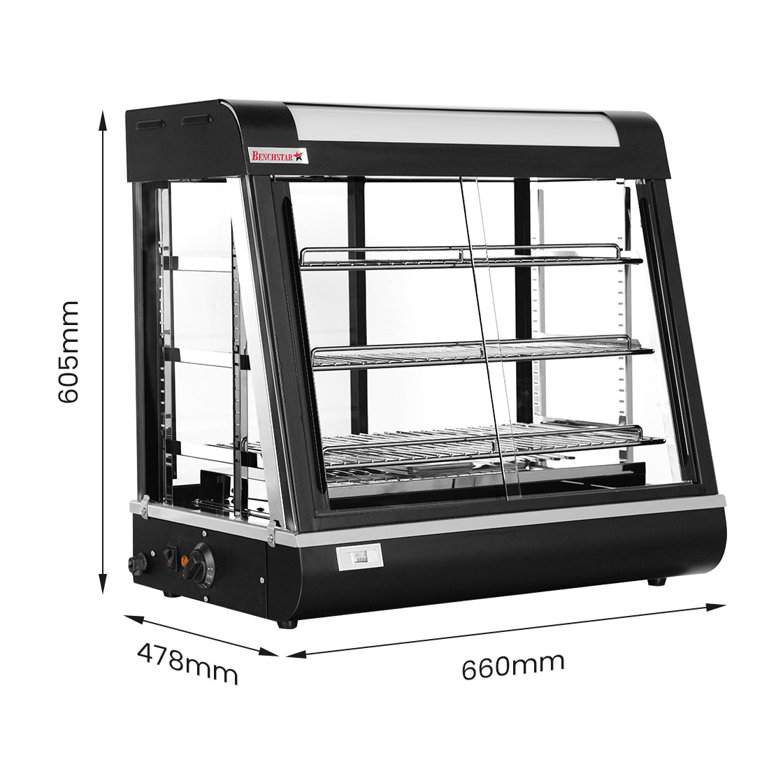 Benchstar Pie Warmer & Hot Food Display - PW-RT/660/TGE