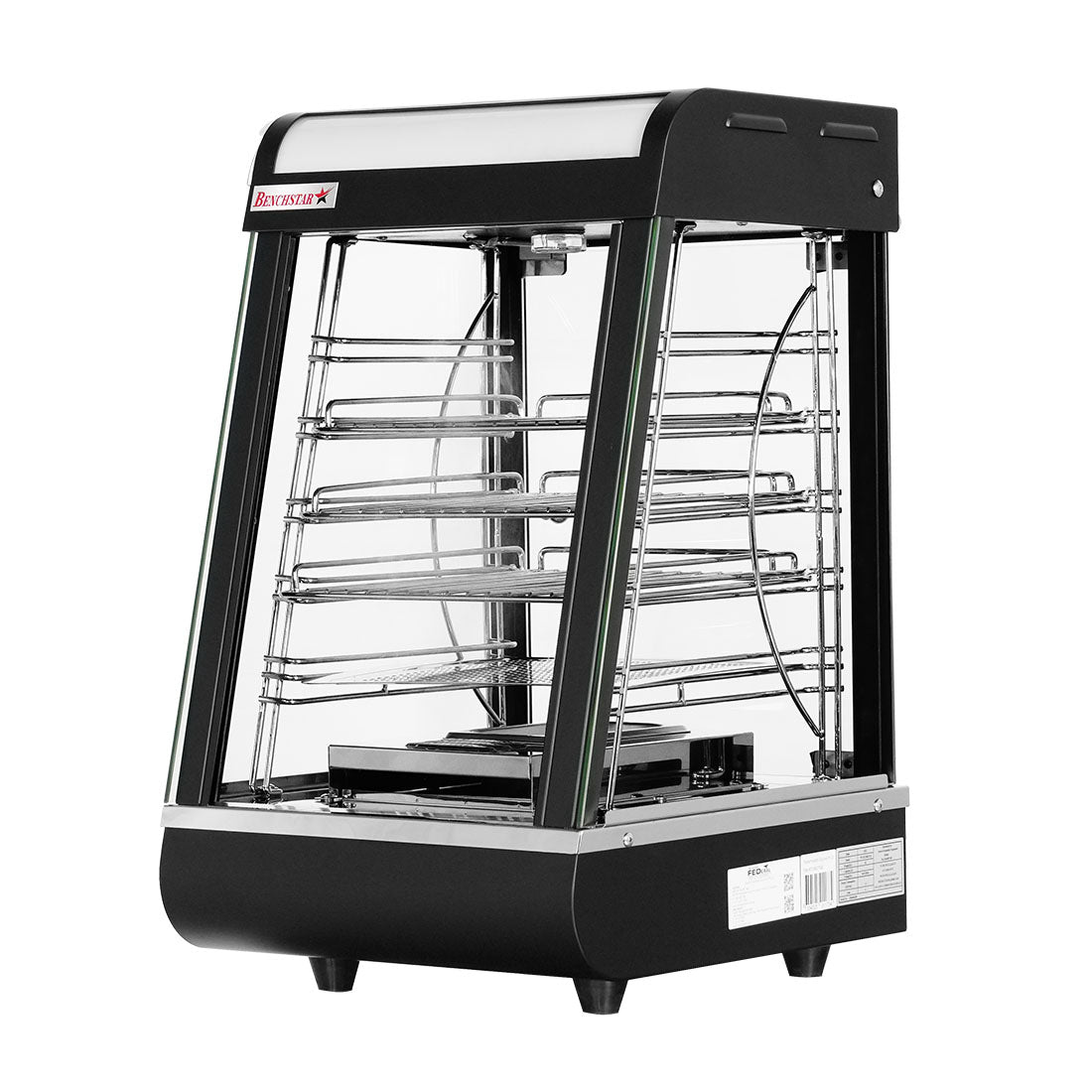 Benchstar All Stainless Steel Pie Warmer and Hot Food Display 40 Pies - PW-RT/380/TGE