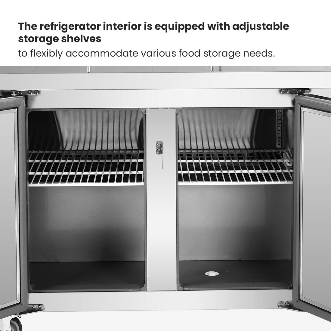 Thermaster three door DELUXE Pizza Prep Bench - PWB180