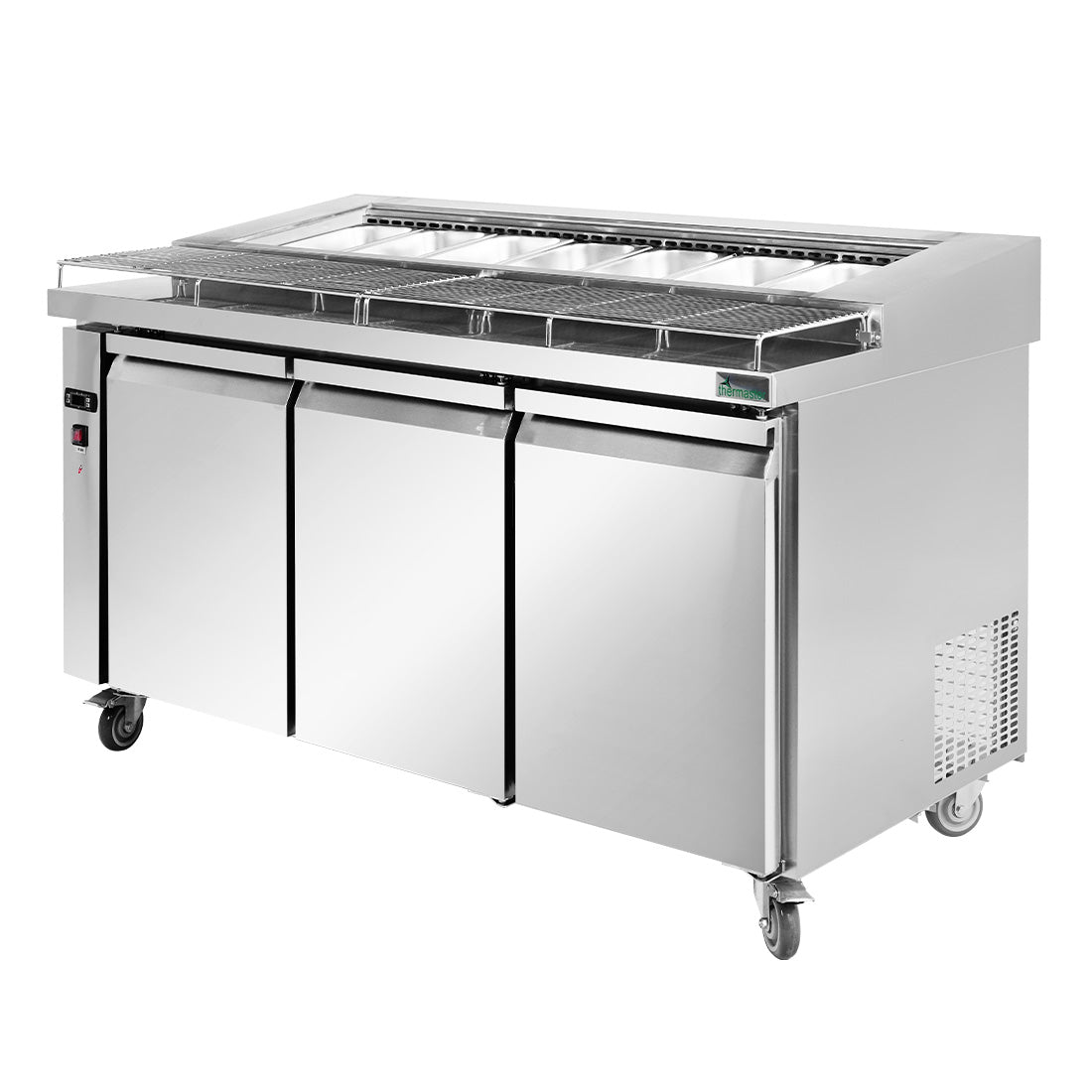 PWB150 three door DELUXE Pizza Prep Bench