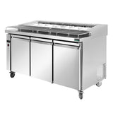 PWB150 three door DELUXE Pizza Prep Bench