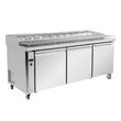 Thermaster three door DELUXE Pizza Prep Bench - PWB180