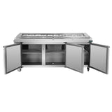 Thermaster Three door DELUXE Pizza Prep Bench - PWB200