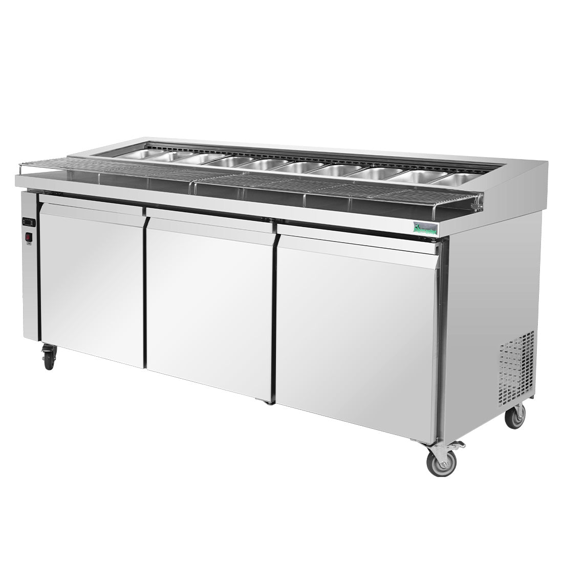 Thermaster Three door DELUXE Pizza Prep Bench - PWB200