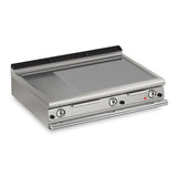 3 Burner Gas Fry Top with 2/3 Smooth 1/3 Ribbed Mild Steel Plate and Thermostat Control Q90FTT/G1220