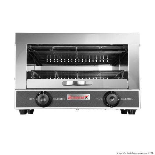 Benchstar Single infrared quartz element salamander griller toaster and timer - QT-1