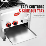 Gasmax Gas Dual Ring Single Burner with Built in Faucet RB-1BLPG