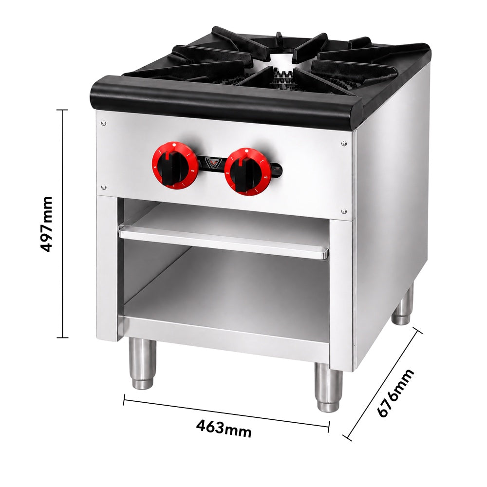 Gasmax Gas Dual Ring Single Burner Single Hob RB-1ELPG