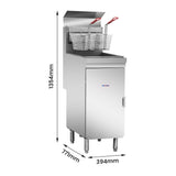 GasMax Superfast Natural Gas Tube Fryer - RC400E