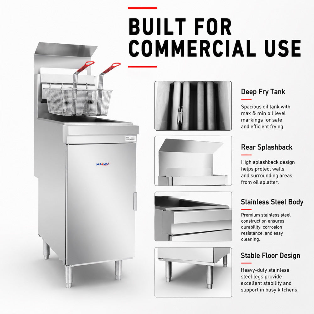 GasMax Superfast LPG Gas Tube Fryer - RC400ELPG