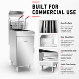 GasMax Superfast LPG Gas Tube Fryer - RC400ELPG
