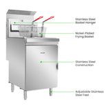 GasMax Superfast Natural Gas Tube Twin Vat Fryer - RC400TE
